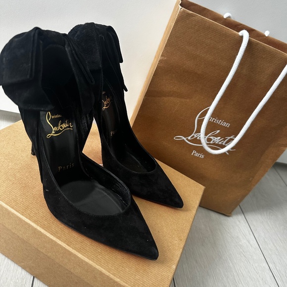 christian louboutin Heels back bow heels . - Picture 1 of 6